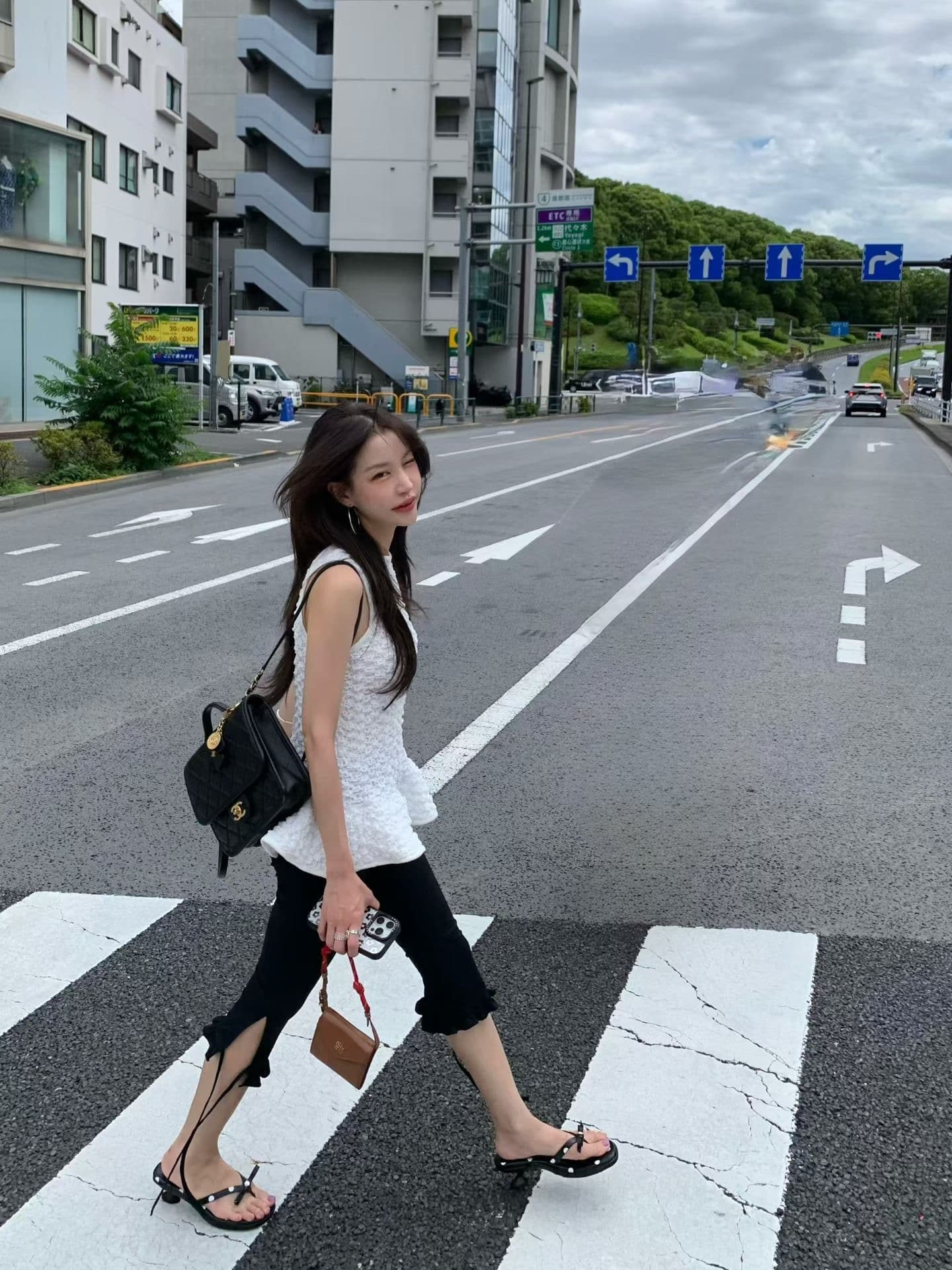 26 여름 고급 센스 한국 새로운 주름 3 차원 프릴 퍼프 민소매 조끼 세련된 맨위 상세 이미지 6