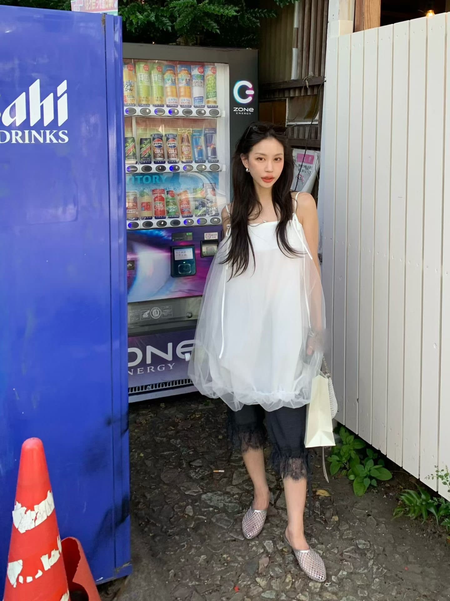 화이트 슬립 여성 드레스 여름 망사 치마 휴가 바람 요정 치마 퍼프 한 마디 미니 스커트 상세 이미지 7