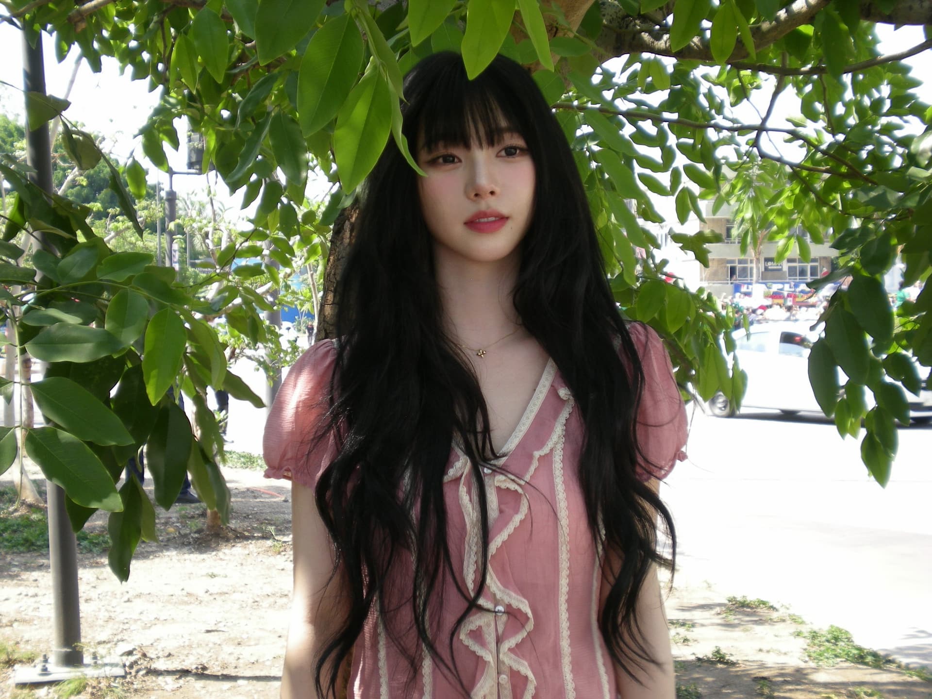 재고 있음 26 여름 새로운 달콤함 부드러운 바람 레이스 프릴 V넥 반팔 여성 셔츠 상세 이미지 28