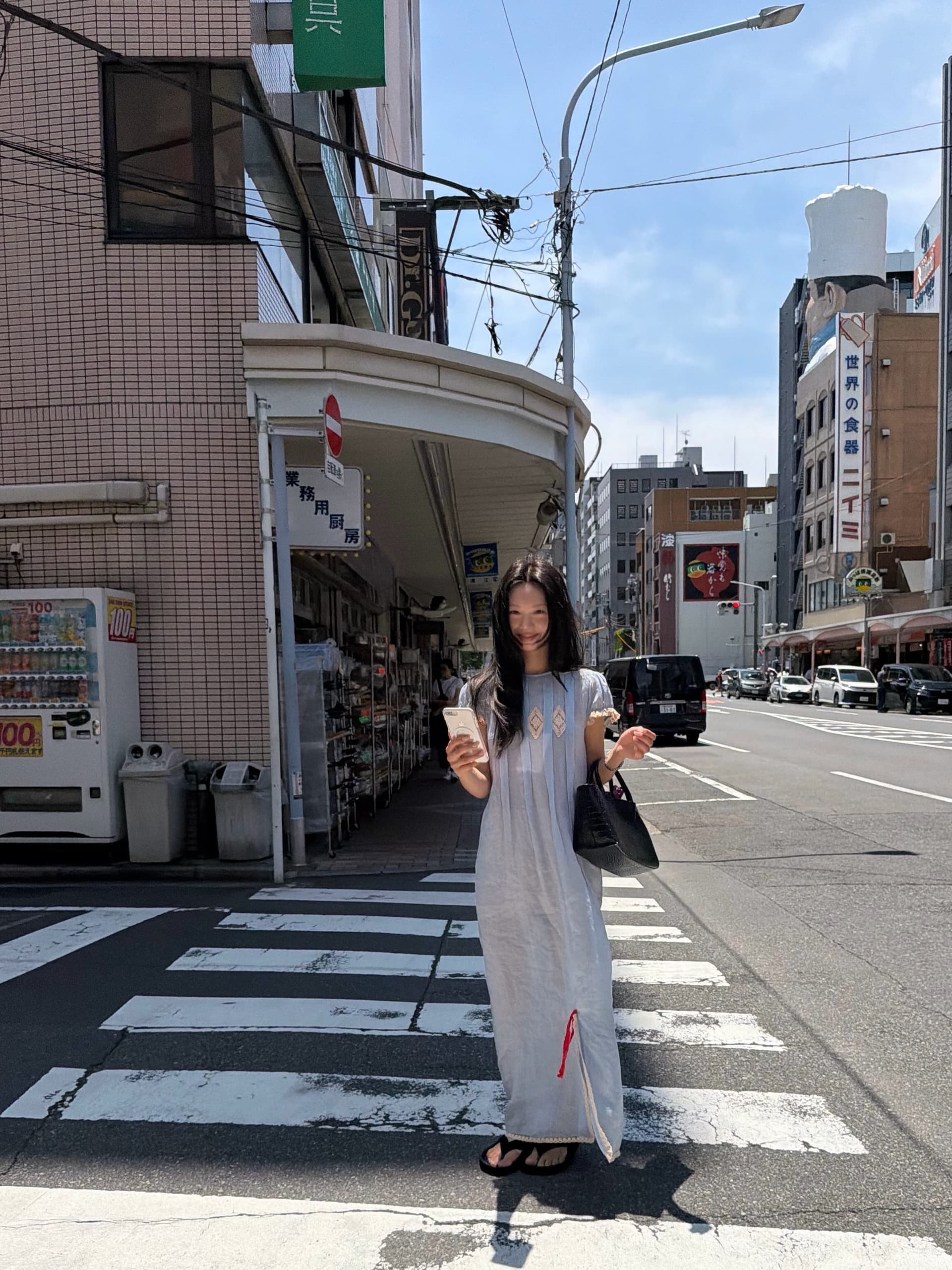 재고 있음 한국 동대문 파란색 꽃밭 소매 레이스 레이스 드레스 롱 스커트 상세 이미지 11