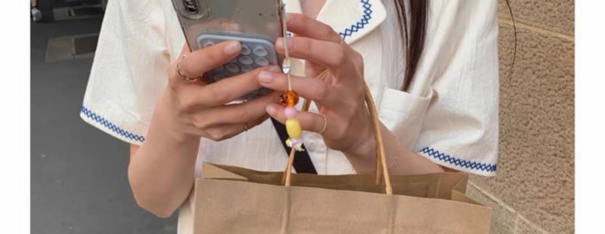 재고 있음 ins 한 바람 작은 대중 디자인 센스 자수 정장 칼라 루즈핏 다용도 반팔 셔츠 여성 의류 맨위 상세 이미지 5