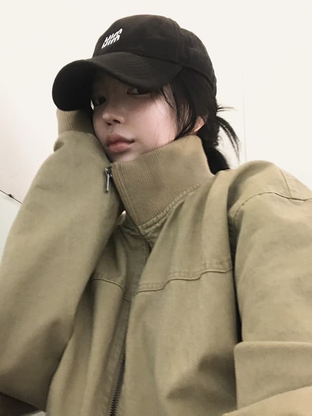 달콤함 소녀 한국 2026 가을 터틀넥 지퍼 워싱 재킷 재킷 지방 공 서비스 플라잉 재킷 상세 이미지 7