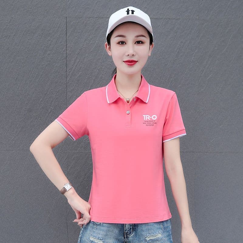 2026 POLO 셔츠 반팔 여름 2026 새로운 루즈핏 순면 얇은 스타일 캐주얼 폴로 칼라 맨위 이미지 4