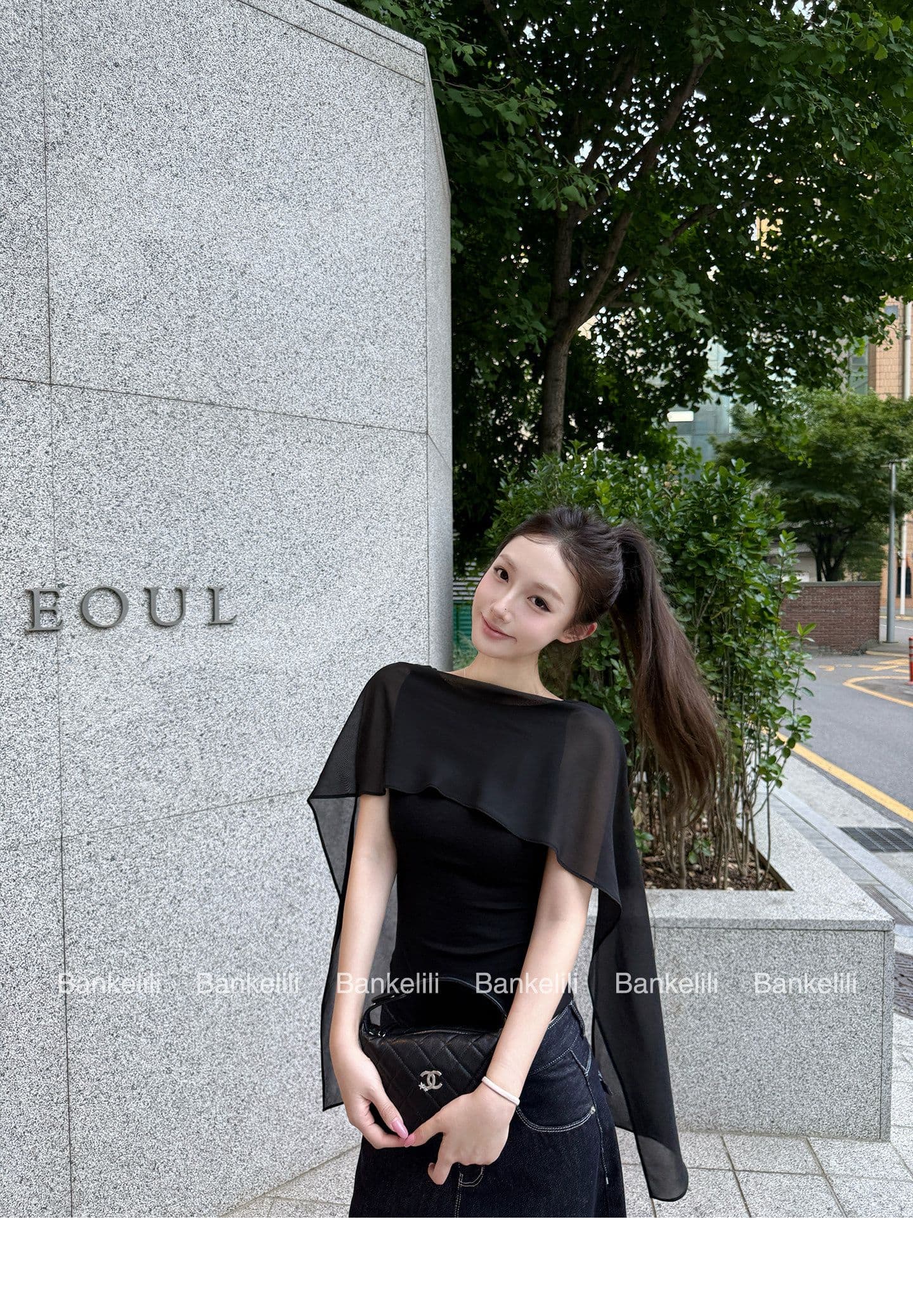 2026 밤나무 코코아 bankelili 새싹 당겨서 미스 Tulle 숄 허리 수축 맨위 여성 상세 이미지 21