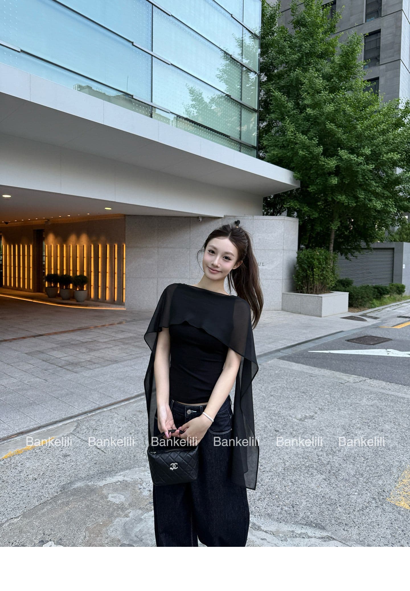 2026 밤나무 코코아 bankelili 새싹 당겨서 미스 Tulle 숄 허리 수축 맨위 여성 상세 이미지 22