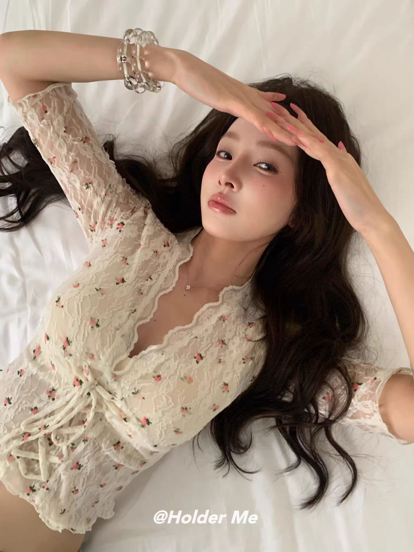 2026 여름 새로운 달콤한 스타일 레이스 셔츠 고유 한 아름다운 그레이트 봐. 의류 여성 상세 이미지 5