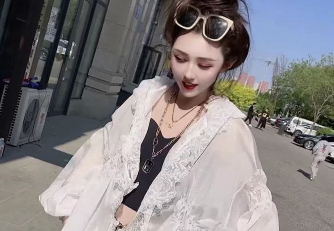화이트 레이스 후드 자외선 차단 의류 여성 여름 얇은 스타일 고급 센스 품격 루즈핏 달콤함 오픈 가디건 자외선 차단 외투 상세 이미지 17