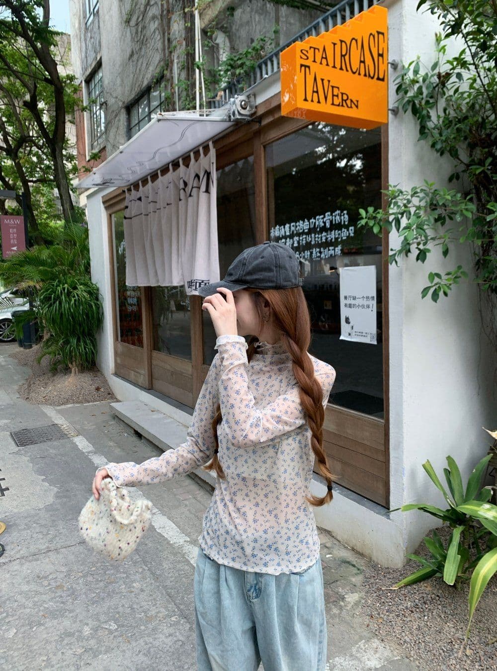 2026 달콤함 한 부서 스택 착용 꽃무늬 인사이드 가져 가라. 레이스 기본 셔츠 여성 조기 가을 마이크로 ~을 통해 망사 맨위 상세 이미지 15