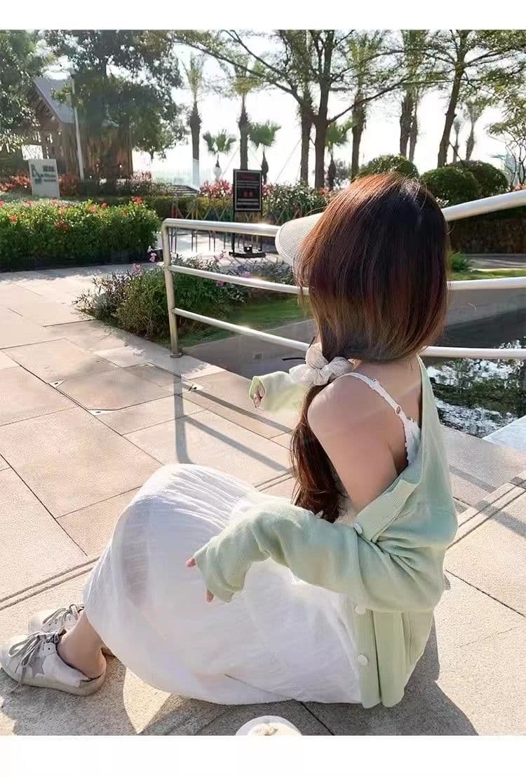 원본 것 있음 네리 프랑스식 부드러운 바람 레이스 슬립 드레스 루즈핏 슬림해 보이는 연령 감소 첫사랑 샤오 바이 치마 상세 이미지 4