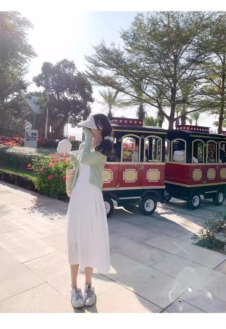 원본 것 있음 네리 프랑스식 부드러운 바람 레이스 슬립 드레스 루즈핏 슬림해 보이는 연령 감소 첫사랑 샤오 바이 치마 상세 이미지 7