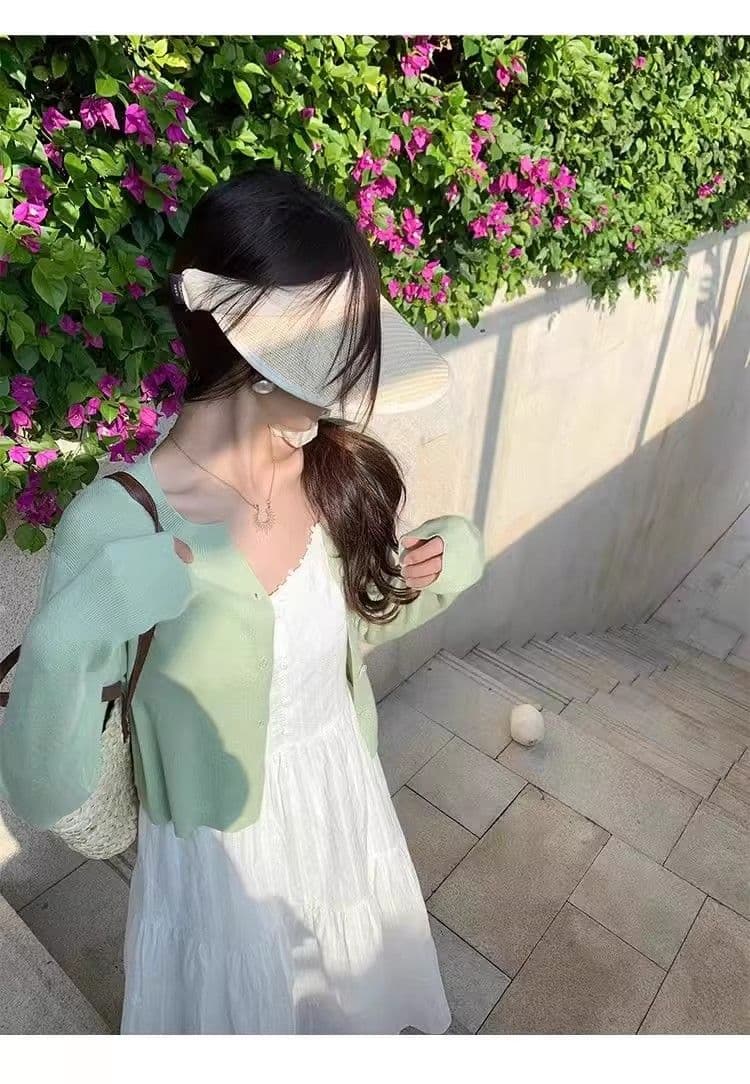 원본 것 있음 네리 프랑스식 부드러운 바람 레이스 슬립 드레스 루즈핏 슬림해 보이는 연령 감소 첫사랑 샤오 바이 치마 상세 이미지 8
