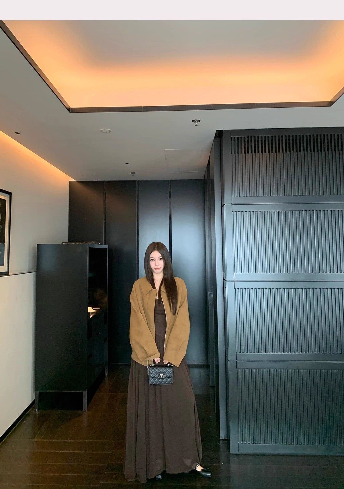 레트로 스웨이드 재킷 여성 가을 아메리칸 루즈핏 폴로 칼라 캐주얼 다용도 재킷 맨위 고급 겉옷 상세 이미지 9