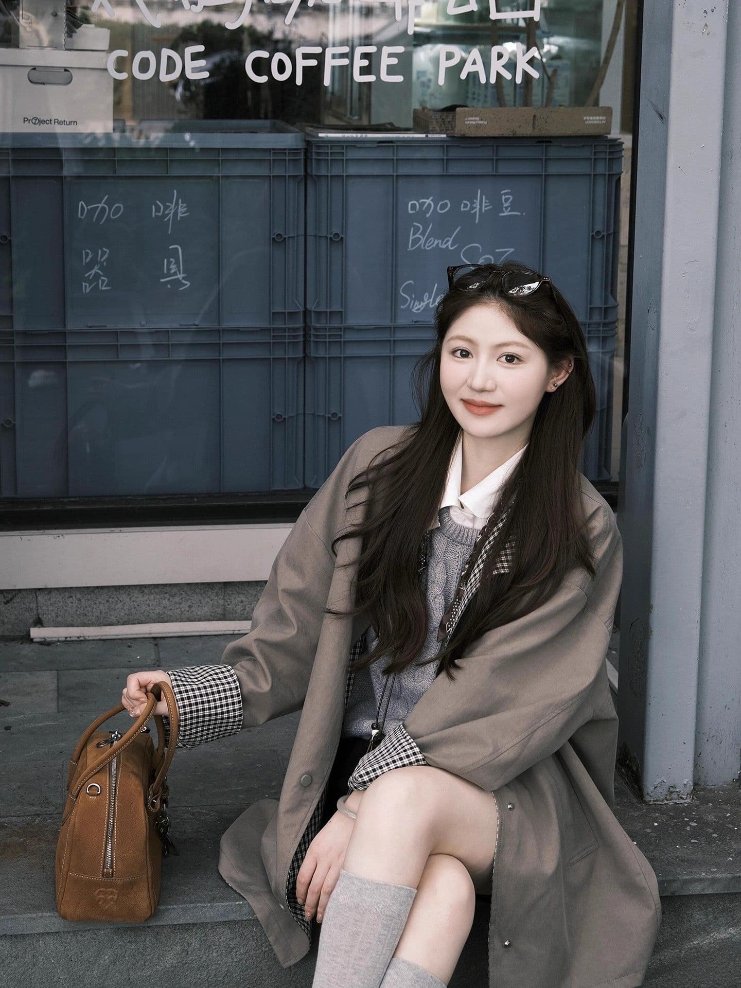 미니멀리즘 양성 및 음성 고급 센스 재킷 재킷 여성 의류 가을 2026 새로운 루즈핏 슬림해 보이는 중간 길이 한 첨부 된 의류 상세 이미지 4