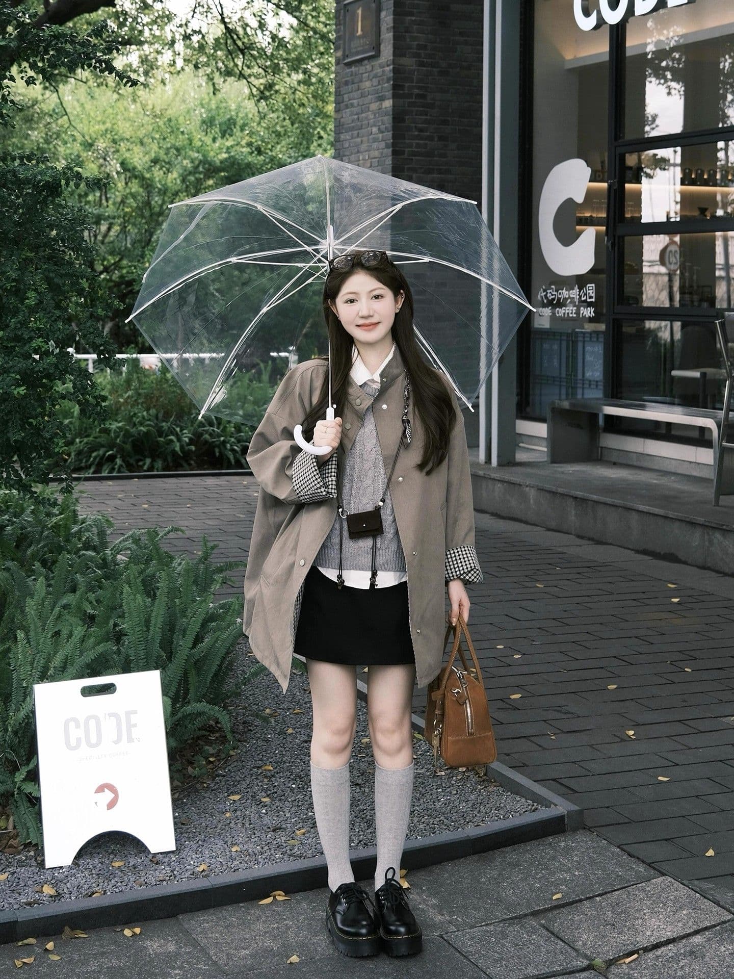 미니멀리즘 양성 및 음성 고급 센스 재킷 재킷 여성 의류 가을 2026 새로운 루즈핏 슬림해 보이는 중간 길이 한 첨부 된 의류 상세 이미지 5