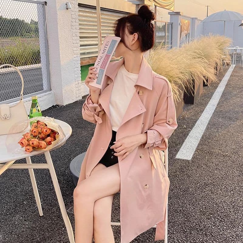 정장 칼라 바람막이 여성 새로운 작은 키 프랑스식 달콤함 우유 달콤한 부서 소녀 쇼트 스타일 재킷 이미지 5