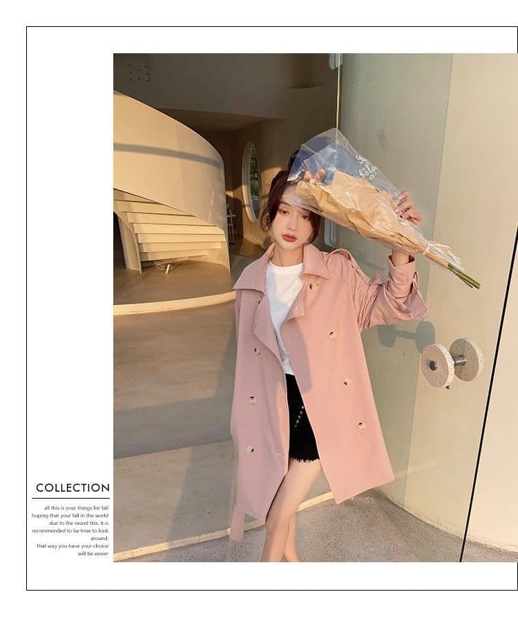 정장 칼라 바람막이 여성 새로운 작은 키 프랑스식 달콤함 우유 달콤한 부서 소녀 쇼트 스타일 재킷 상세 이미지 9