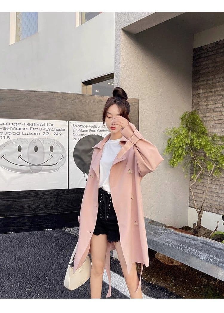 정장 칼라 바람막이 여성 새로운 작은 키 프랑스식 달콤함 우유 달콤한 부서 소녀 쇼트 스타일 재킷 상세 이미지 19