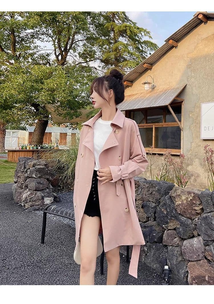 정장 칼라 바람막이 여성 새로운 작은 키 프랑스식 달콤함 우유 달콤한 부서 소녀 쇼트 스타일 재킷 상세 이미지 21