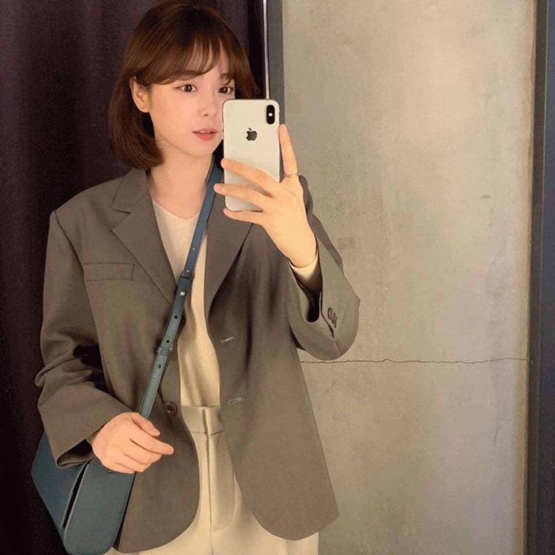 가을 겨울 새로운 다용도 디스플레이 높음 경력 몸매 가꾸기 검정색 품격 작은 양복 재킷 출퇴근 디자인 센스 작은 대중 정장 이미지 2