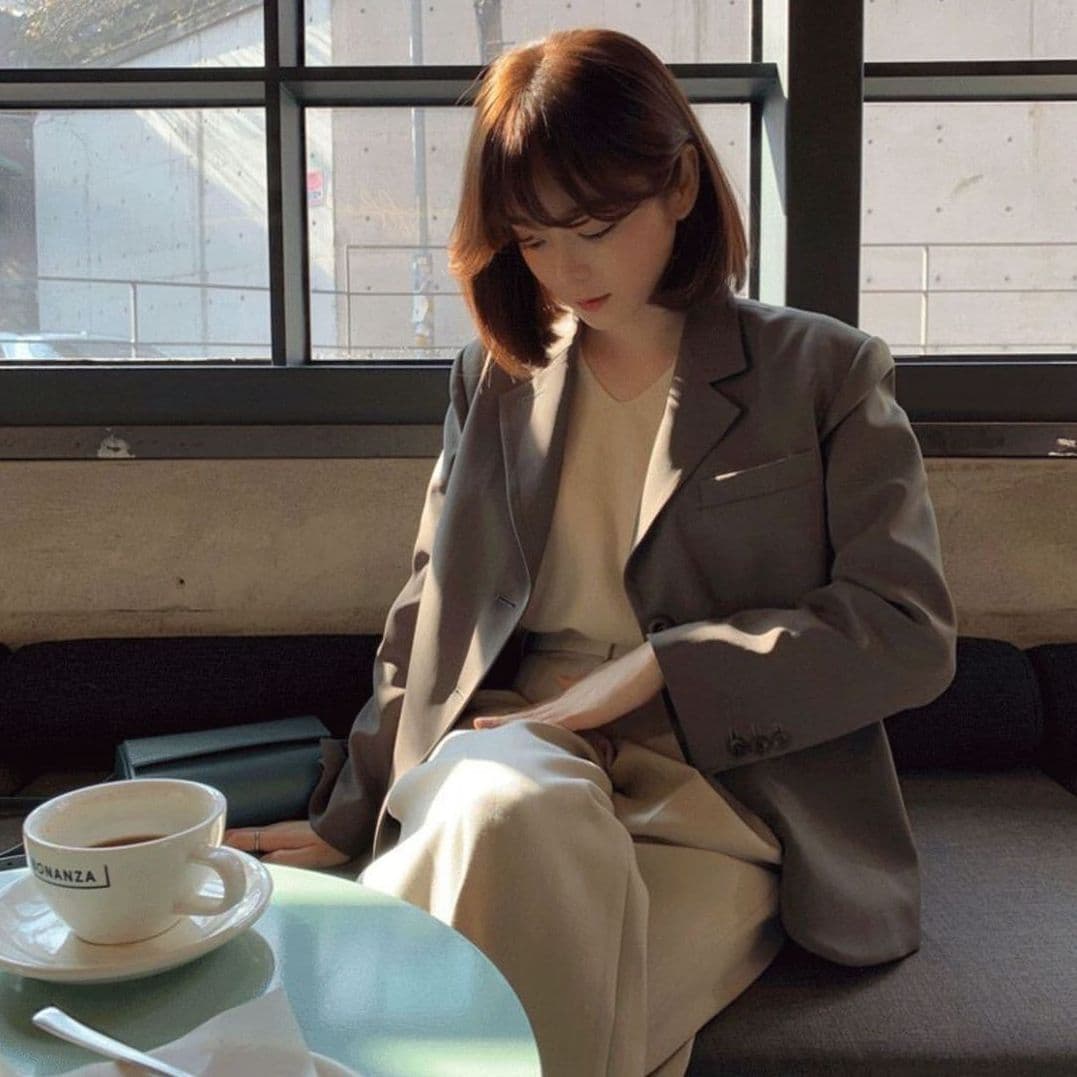 가을 겨울 새로운 다용도 디스플레이 높음 경력 몸매 가꾸기 검정색 품격 작은 양복 재킷 출퇴근 디자인 센스 작은 대중 정장 이미지 5
