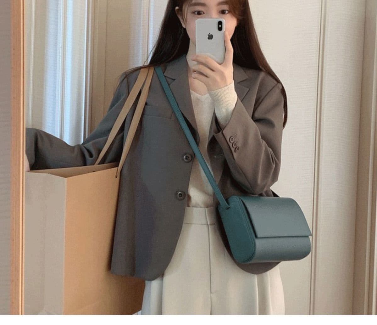 가을 겨울 새로운 다용도 디스플레이 높음 경력 몸매 가꾸기 검정색 품격 작은 양복 재킷 출퇴근 디자인 센스 작은 대중 정장 상세 이미지 6