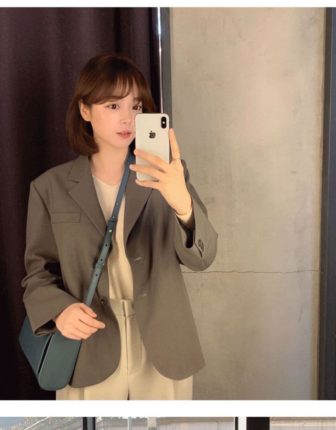 가을 겨울 새로운 다용도 디스플레이 높음 경력 몸매 가꾸기 검정색 품격 작은 양복 재킷 출퇴근 디자인 센스 작은 대중 정장 상세 이미지 8