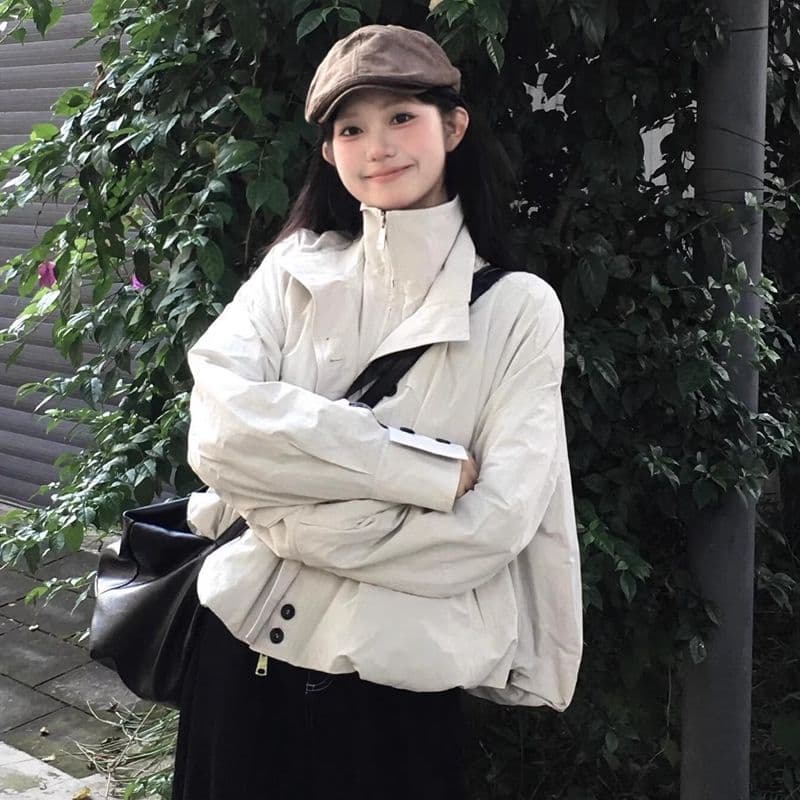 가을 겨울 고유 한 슈퍼 잘 생긴 재킷 재킷 여자 다용도 새로운 한 부서 작은 키 재킷 여성 이미지 2