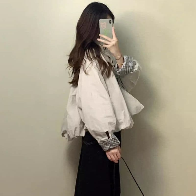 2026 일본식 레트로 가을 겨울 여성 코트 디자인 센스 꽃밭 종류 루즈핏 캐주얼 워크웨어 재킷 맨위 트렌디 이미지 2