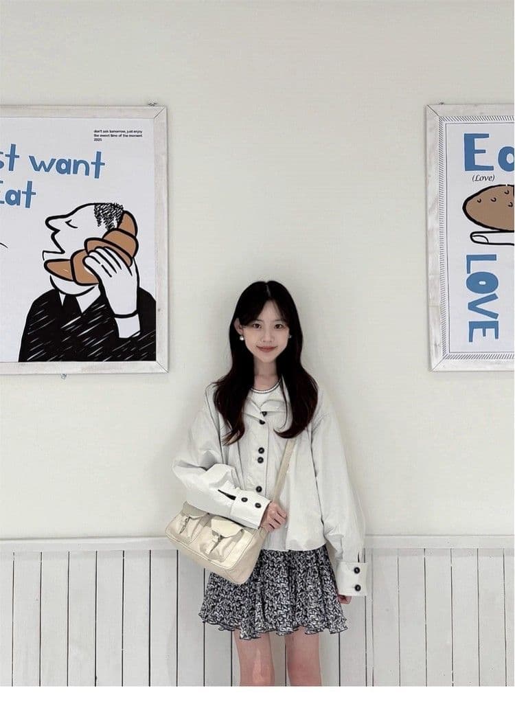 2026 느긋한 바람 꽃밭 종류 쇼트 스타일 여성 코트 가을 겨울 워크웨어 바람 캐주얼 루즈핏 출퇴근 재킷 맨위 상세 이미지 6