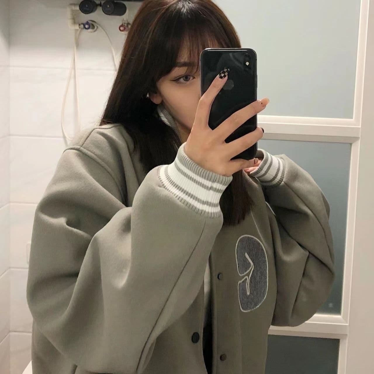 2026 가을 겨울 털이 있는 chic 캐주얼 자수 야구 외투 남녀 한국 스타일 루즈핏 디자인 센스 재킷 다용도 상세 이미지 3