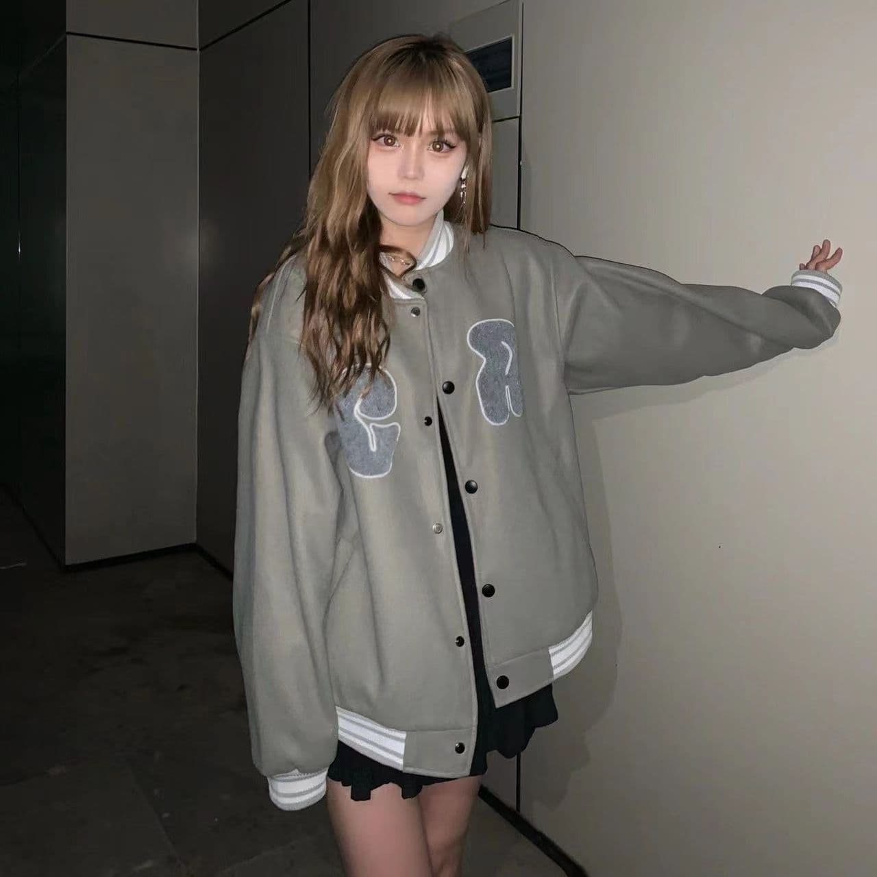 2026 가을 겨울 털이 있는 chic 캐주얼 자수 야구 외투 남녀 한국 스타일 루즈핏 디자인 센스 재킷 다용도 상세 이미지 6