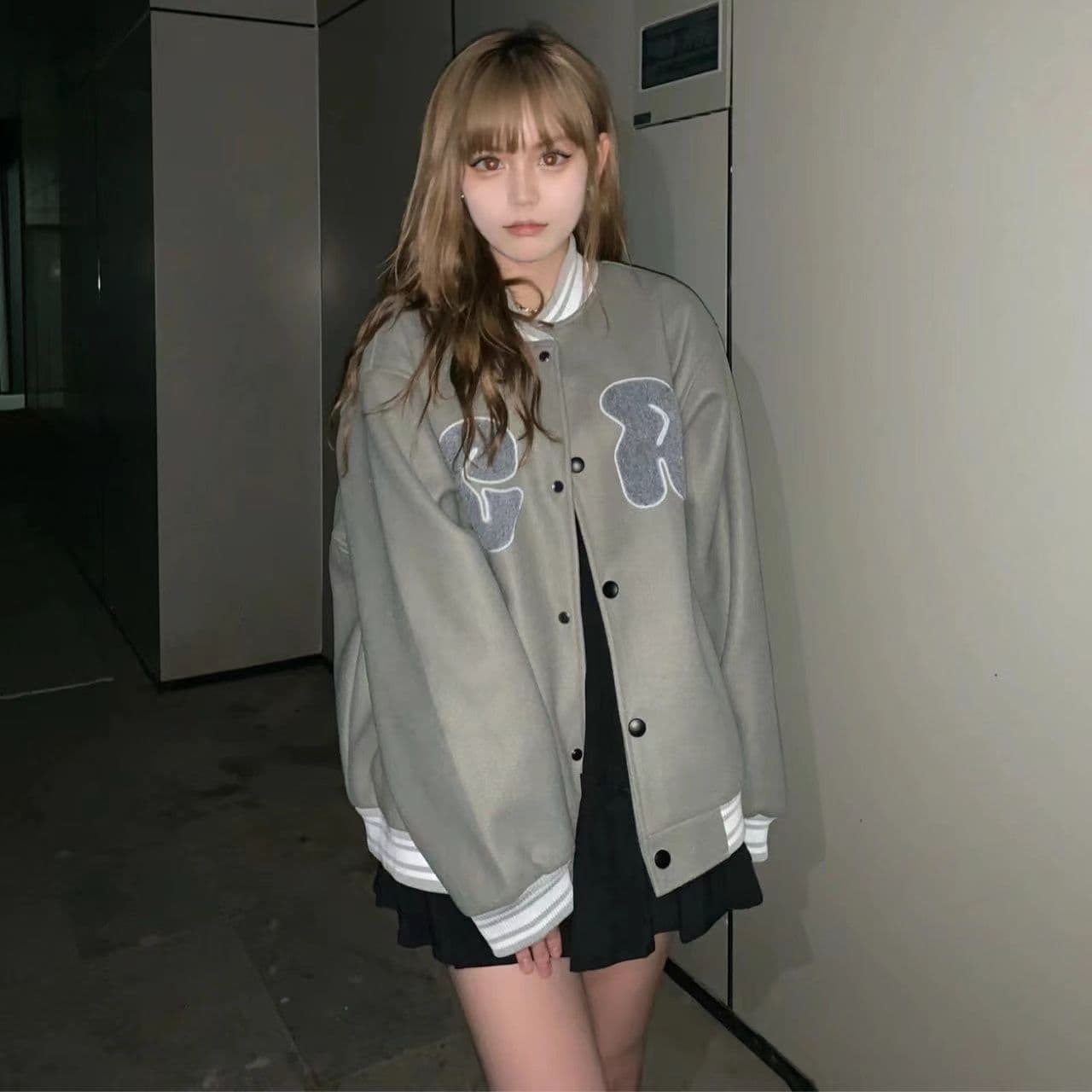 2026 가을 겨울 털이 있는 chic 캐주얼 자수 야구 외투 남녀 한국 스타일 루즈핏 디자인 센스 재킷 다용도 상세 이미지 7