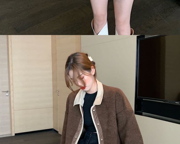 빅 사이즈 여성 의류 프랑스식 작은 대중 레트로 양털 재킷 가을 겨울 새로운 매우 요정 ~ 중 맨위 디자인 센스 작은 대중 여성 상세 이미지 18