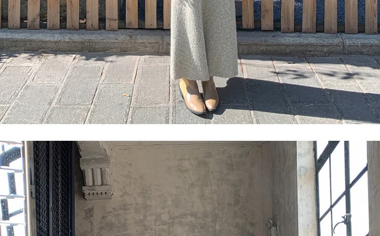 임산부 가을 의상 고급 디자인 프랑스식 차 휴식 롱 스커트 몸매 가꾸기 다용도 드레스 복장 상세 이미지 34