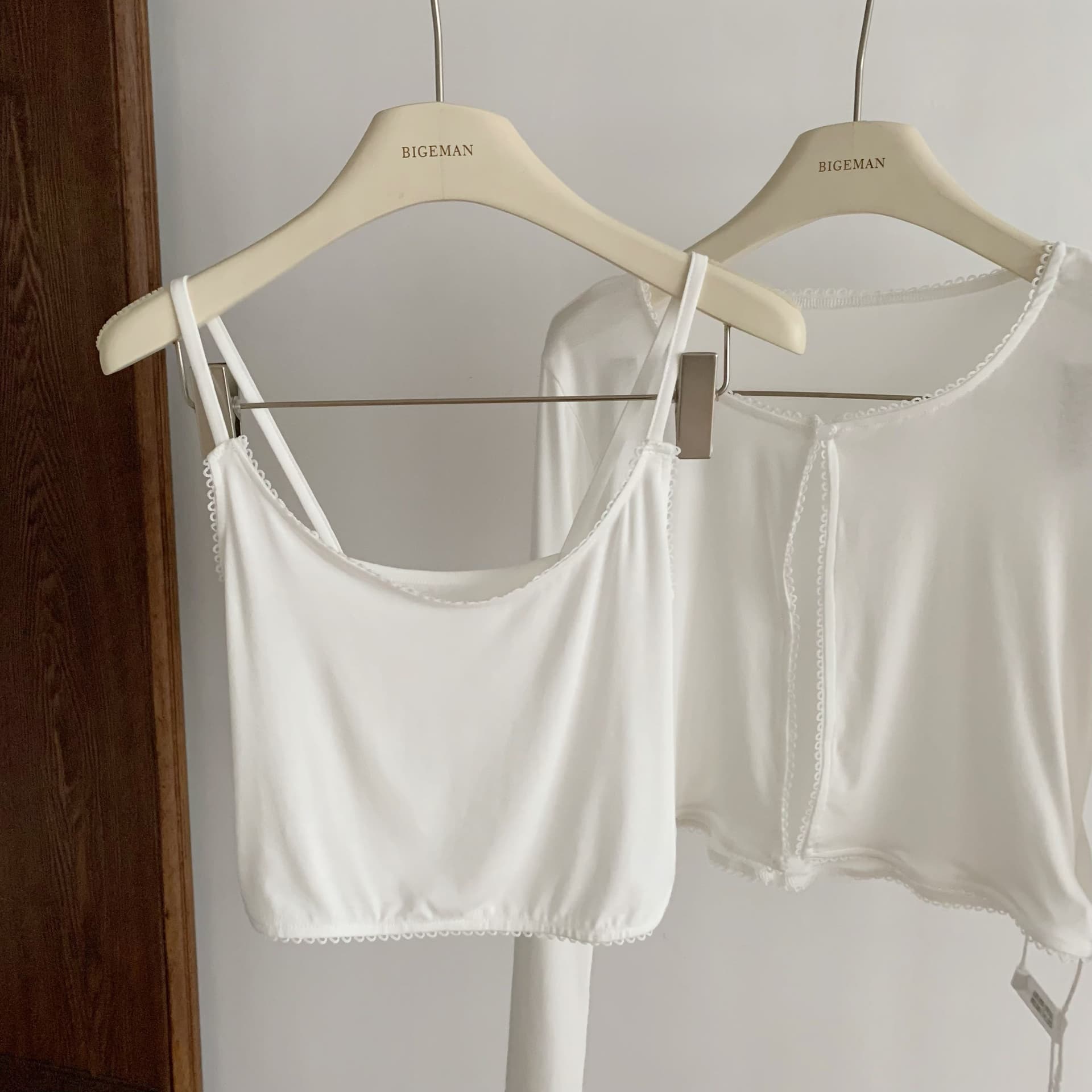 만약 언어 맞춤 화이트 여성 빛 산소 센스 순수한 욕망 품격 미니멀리즘 몸매 가꾸기 슬림해 보이는 a1o 레이스 조각 라이 경기 서울 세트 상세 이미지 11