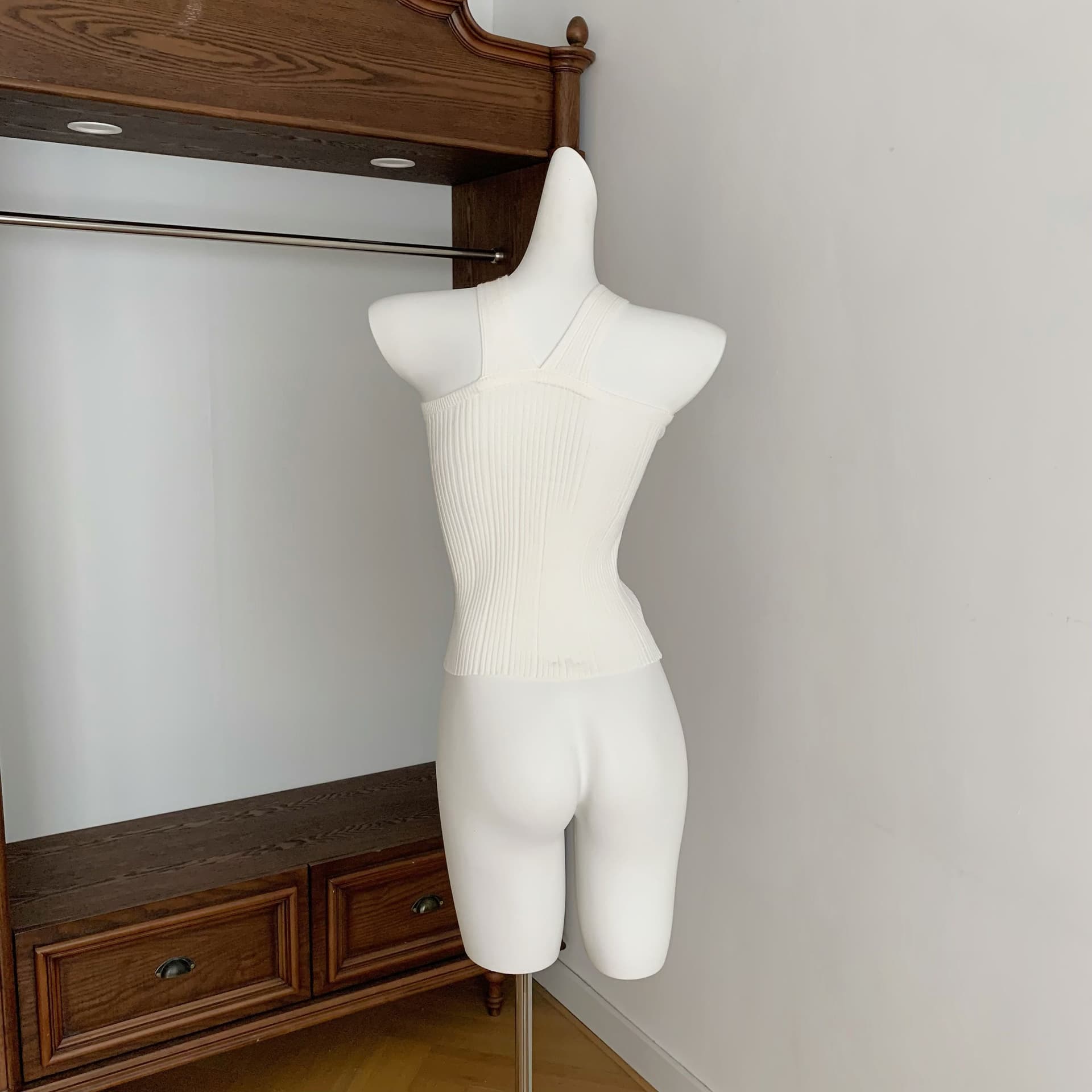 榛 과일 따뜻한 플러시 이른 가을 부드러운 고대 조기 센스 브로치 행침 목 느슨함 센스 니트 오픈 가디건 투피스 세트 상세 이미지 13