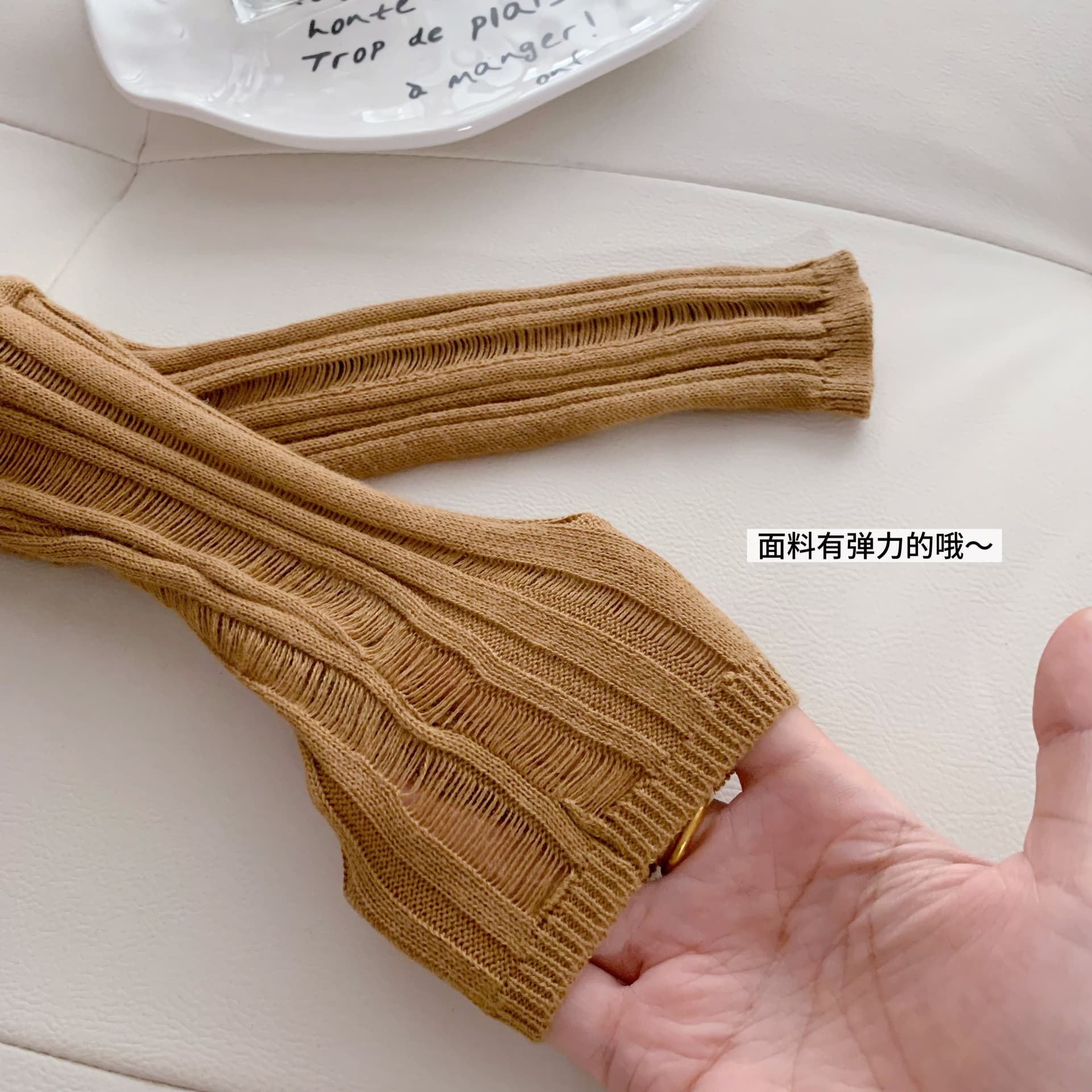 farte shop 한 부서 느긋한 비스듬한 어깨 스웨터 여자 가을 불규칙 디자인 도루 센스 루즈핏 모직물 맨위 상세 이미지 4