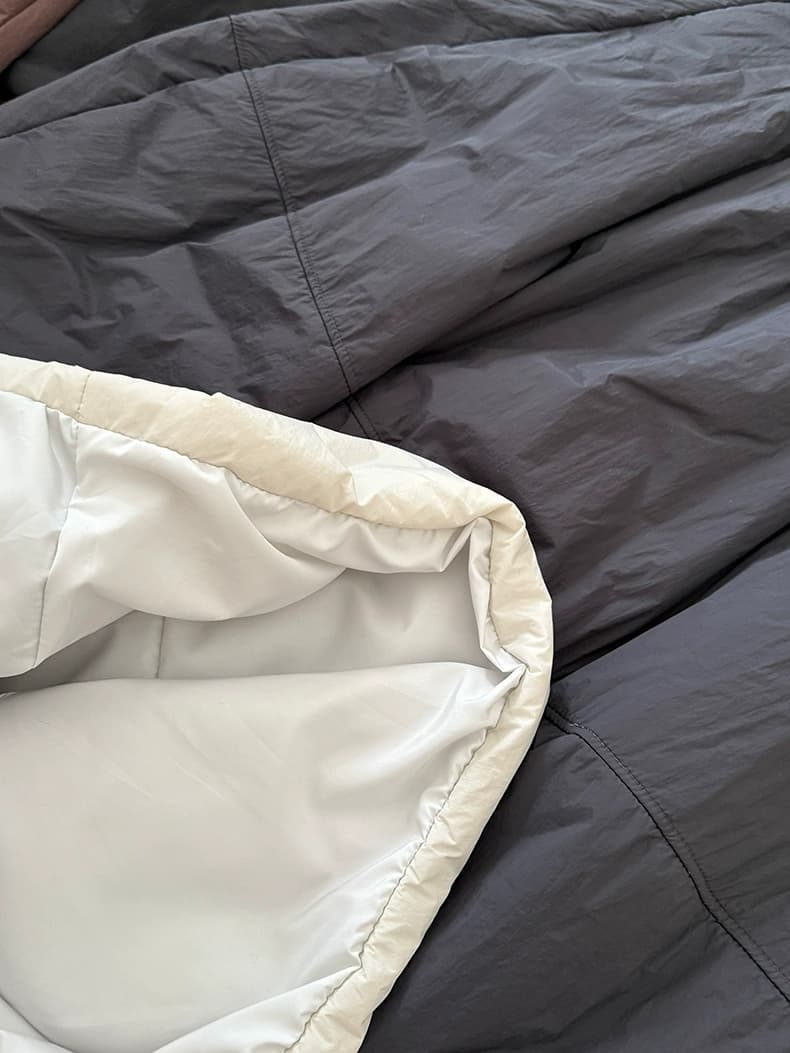 연령 감소 솜을 넣은 꽃밭 치마 2025 겨울 새로운 한국 스타일 보온 미니멀리즘 바람 다용도 반신 스커트 상세 이미지 4