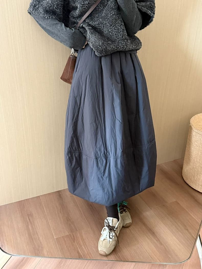 연령 감소 솜을 넣은 꽃밭 치마 2025 겨울 새로운 한국 스타일 보온 미니멀리즘 바람 다용도 반신 스커트 상세 이미지 24
