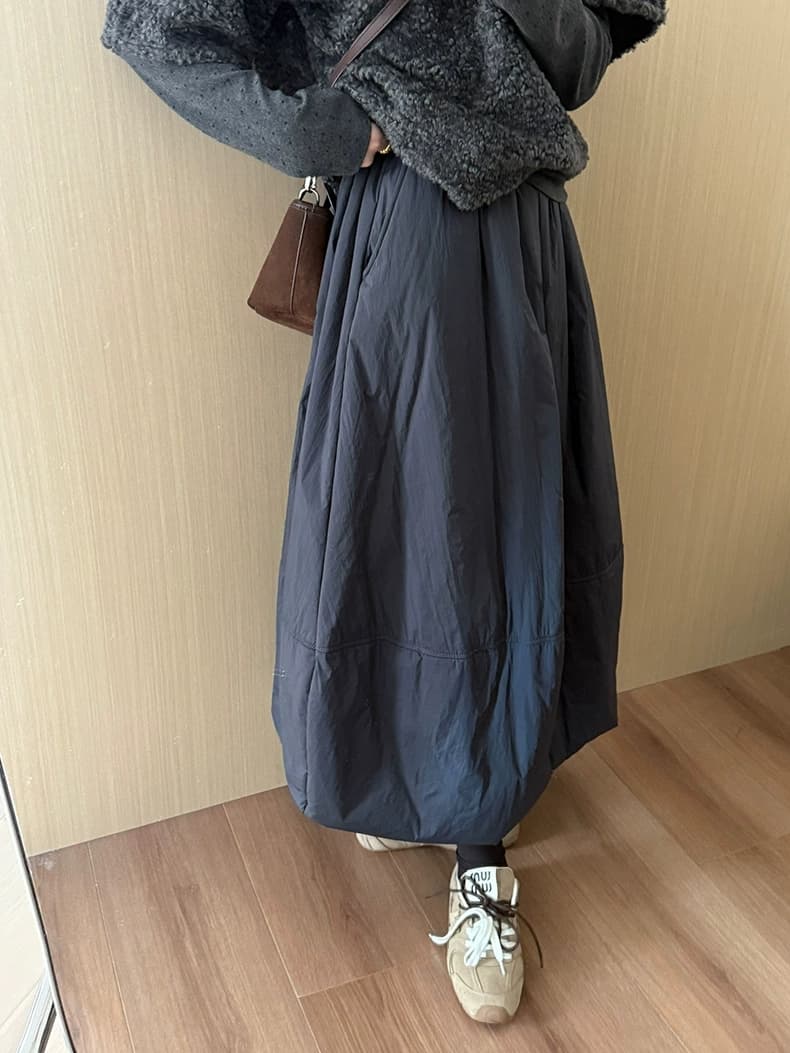 연령 감소 솜을 넣은 꽃밭 치마 2025 겨울 새로운 한국 스타일 보온 미니멀리즘 바람 다용도 반신 스커트 상세 이미지 25