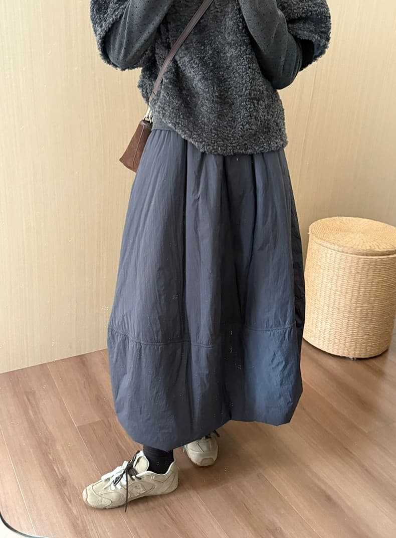 연령 감소 솜을 넣은 꽃밭 치마 2025 겨울 새로운 한국 스타일 보온 미니멀리즘 바람 다용도 반신 스커트 상세 이미지 26