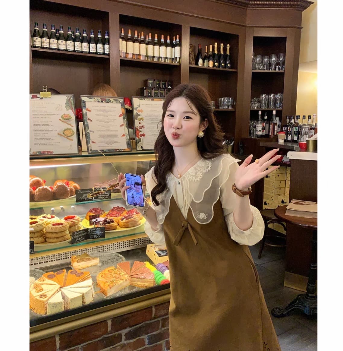 화재 화재 해시계 유토피아 한 부서 홀로우 아웃 스웨이드 원단 조끼 원피스 l45707hh63 상세 이미지 6