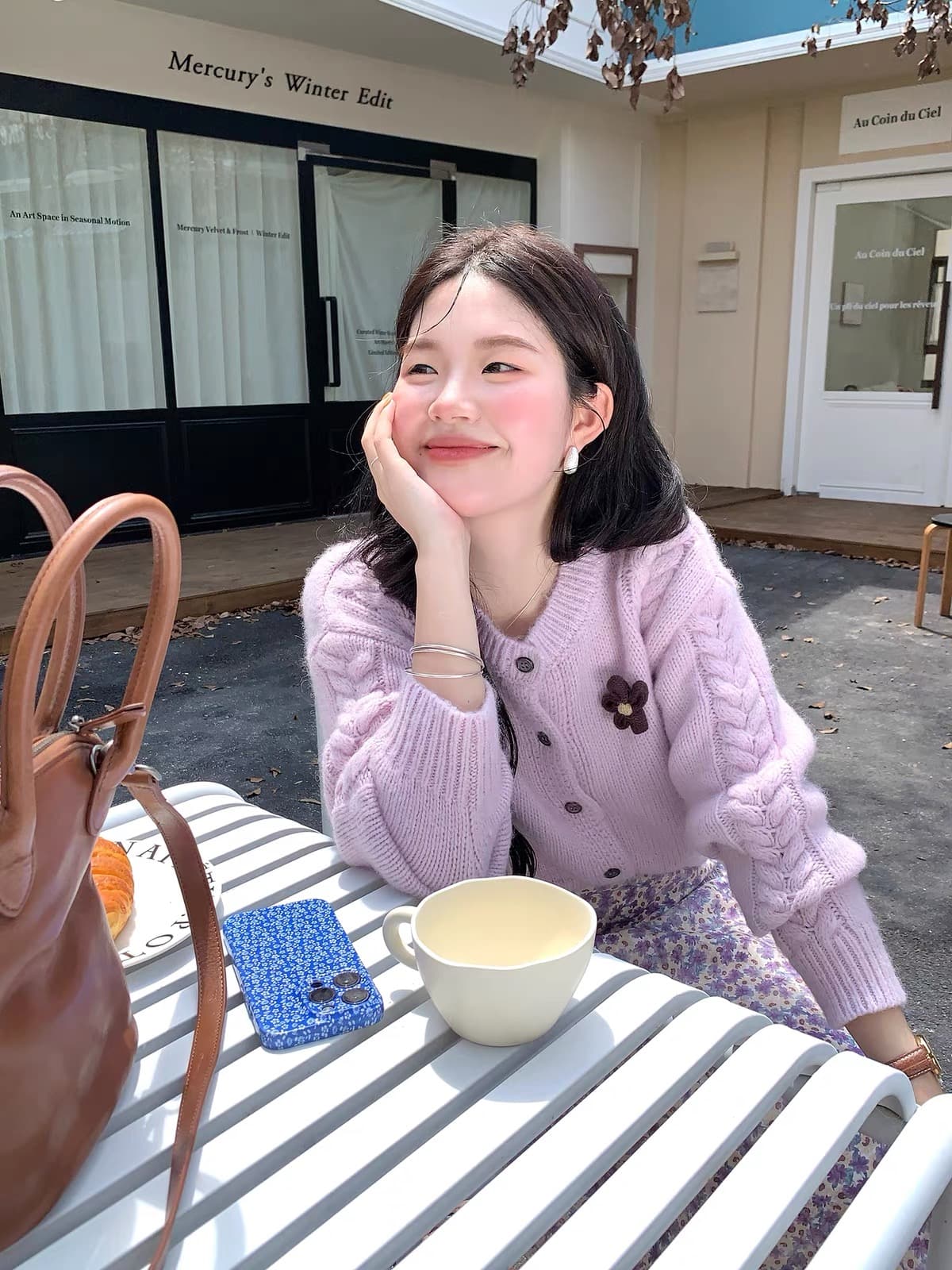 판매 부드러운 한 부서 부드러운 바람 니트 스웨터 여성 오픈 가디건 두꺼운 선 쇼트 스타일 스웨터 겨울 스웨터 이미지 2