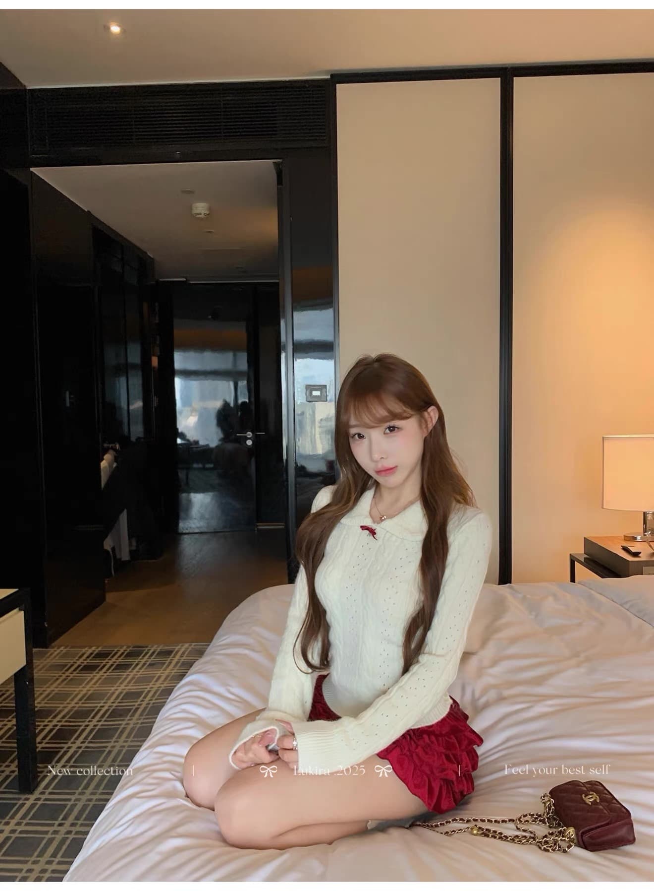 겨울 일본인과 미국인 나이 핑크색 베이비 칼라 꽈배기 스웨터 니트 스웨터 여성 가을 겨울 인사이드 가져 가라. 몸매 가꾸기 맨위 상세 이미지 6