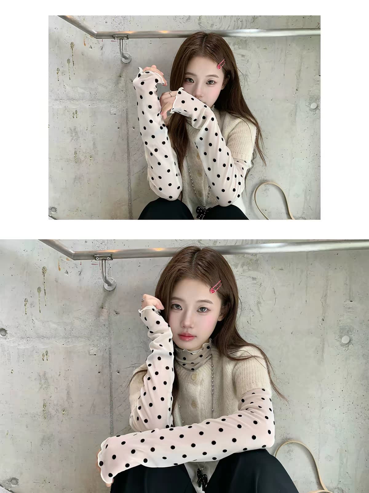 작은 요정 니켈 어린이 화이트 부드러운 니트 스웨터 여성 가을 자이언트 잘 생긴 스택 착용 재킷 모직물 베스트 아름다운 작은 맨위 이미지 2