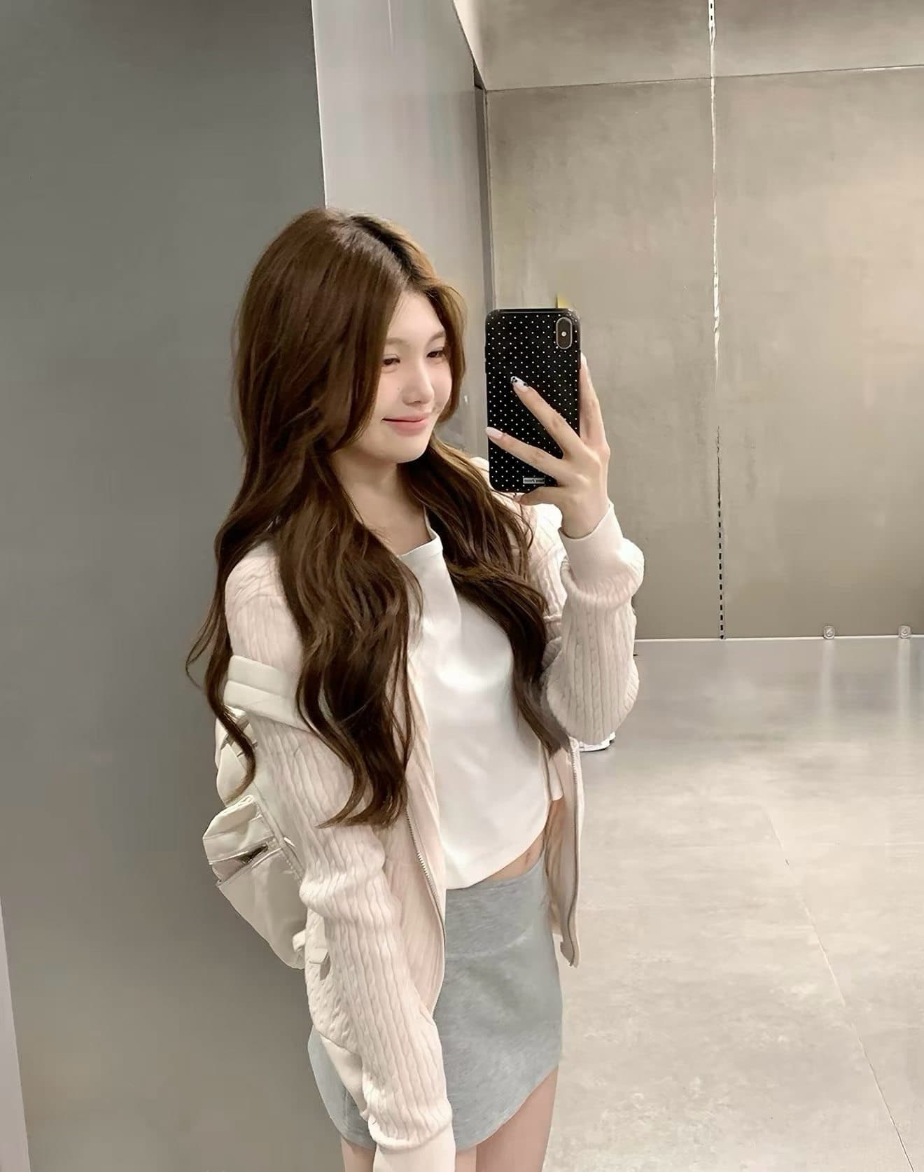 후드 꽈배기 모직물 오픈 가디건 여성 조기 가을 루즈핏 지퍼 스웨터 코트 상세 이미지 10