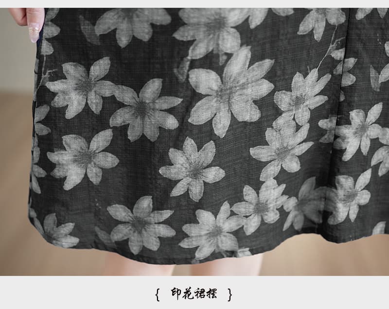 실사 새로운 한 부서 품격 캐주얼 민소매 조끼 V넥 스택 착용 슬립 드레스 여성 면 린넨 루즈핏 슬림해 보이는 상세 이미지 17
