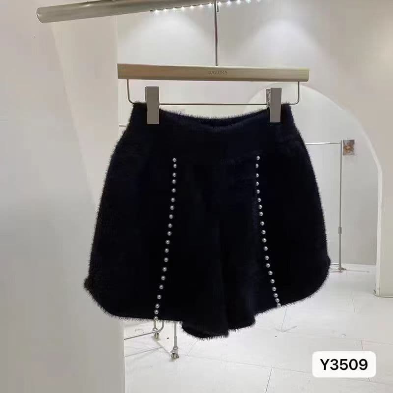 정가 달콤함 연령 감소 비즈 박기 플리스 니트 다용도 반바지 이미지 4