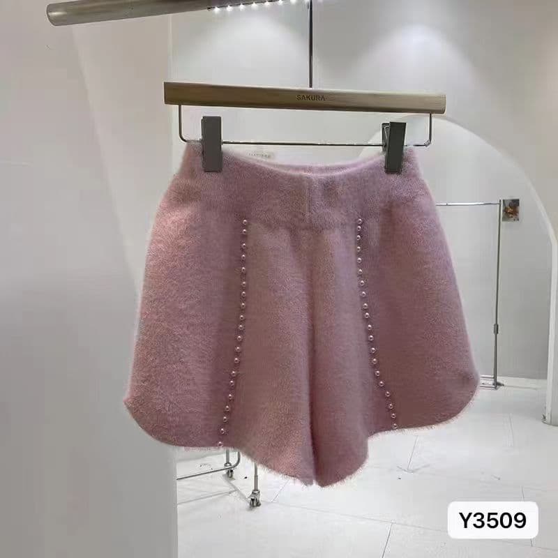 정가 달콤함 연령 감소 비즈 박기 플리스 니트 다용도 반바지 상세 이미지 3