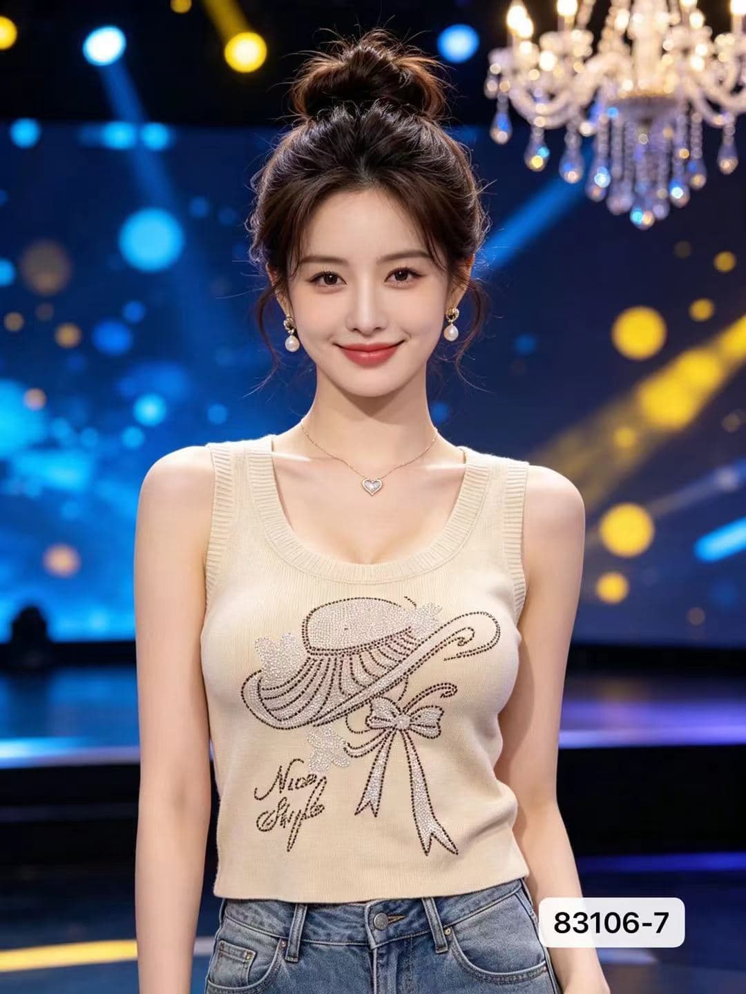 정가 패션 라운드 넥 무거운 작업 모자 핫픽스 다용도 풀오버 조끼 상세 이미지 1